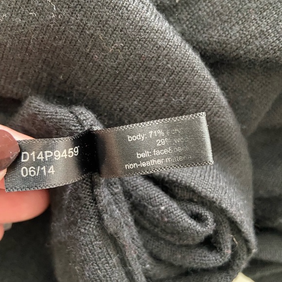 Limited Black Cowl Neck Sweater Dress MIDI Length,Size L - Picture 3 of 5